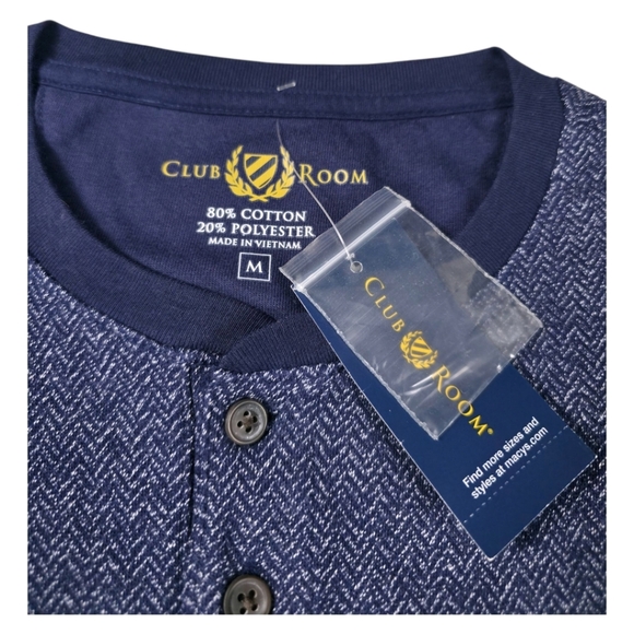 NWT CLUB ROOM HENLEY SWEATER SHIRT - Picture 3 of 4